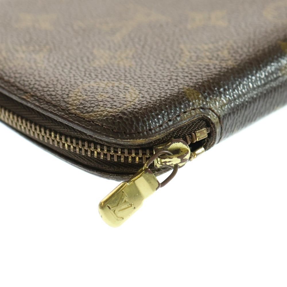 LOUIS VUITTON(ルイヴィトン) モノグラム アジェンダ・ジェオッド カードケース ラウンドジップウォレット 財布 ブラウン PVCレザー M62950 ゴールド金具