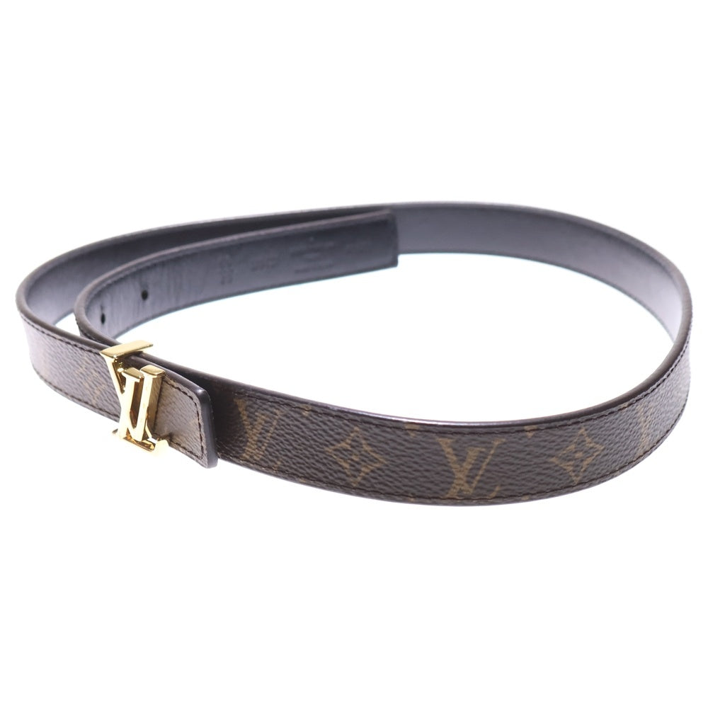 LOUIS VUITTON(ルイヴィトン) モノグラム サンチュール・LVアイコニック 20MM リバーシブル レザーベルト ブラウン×ブラック PVC M0431 ゴールド金具