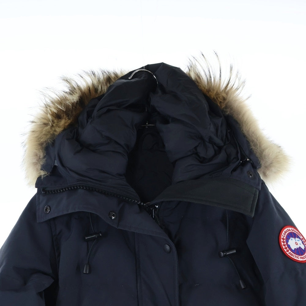 CANADA GOOSE(カナダグース) SHELBURNE PARKA シェルバーン パーカー ファー フーデッド ジップアップ ダウン ロングジャケット コート ネイビー レディース 3802LA