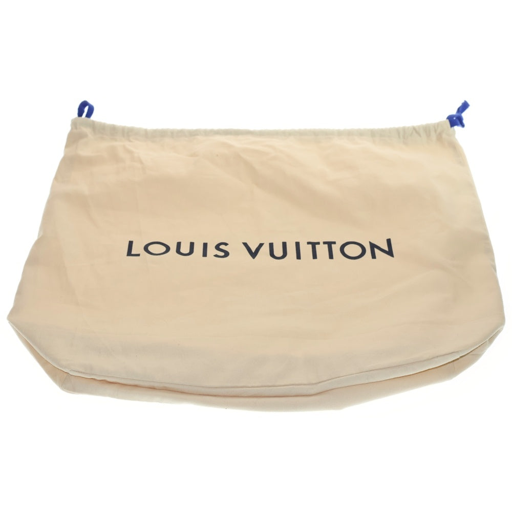 LOUIS VUITTON(ルイヴィトン) モノグラム キャリーオール ボストンバッグ ハンドバッグ ブラウン レザー×PVC M40074 ゴールド金具