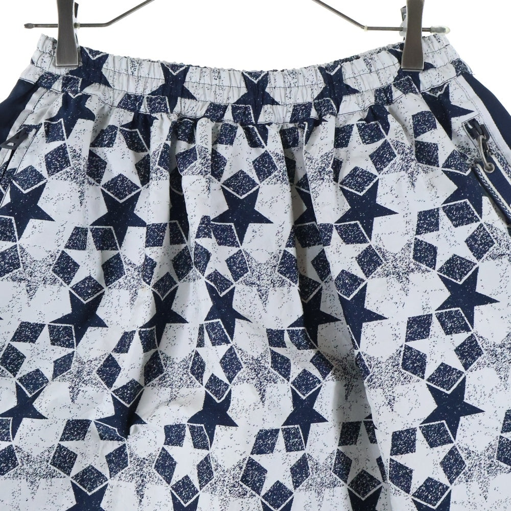 DIOR(ディオール) サイドロゴ ジャガード スター総柄 ロングスカート ネイビー/ホワイト レディース 217J24A2977