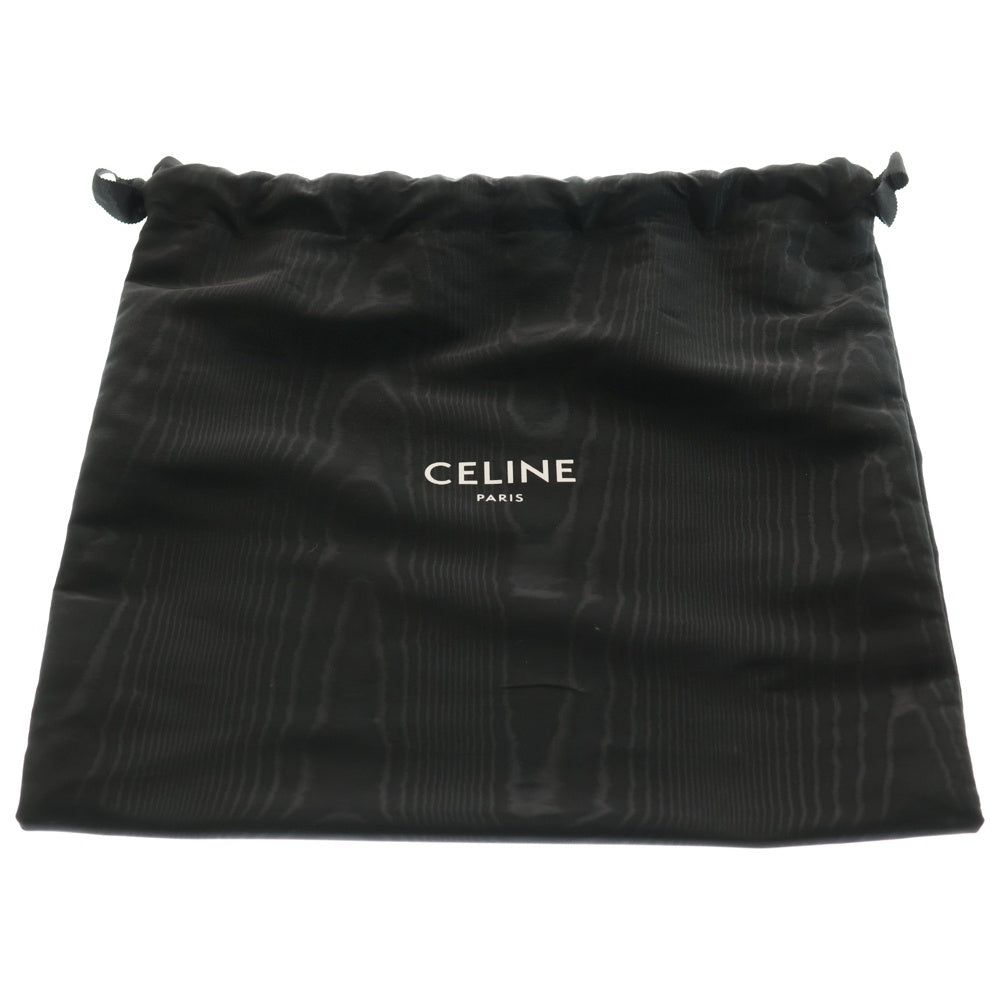 CELINE(セリーヌ) スモールバケット キュイル トリオンフ 2WAYバッグ ハンドバッグ ショルダーバッグ ブラック×ベージュ レザー×キャンバス ゴールド金具