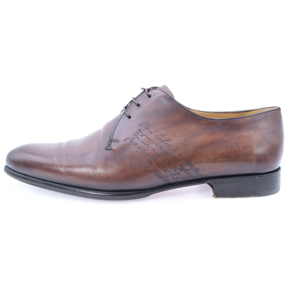 Berluti(ベルルッティ) カリグラフィ スクリット レザー レースアップ ドレス ビジネス シューズ ブラウン