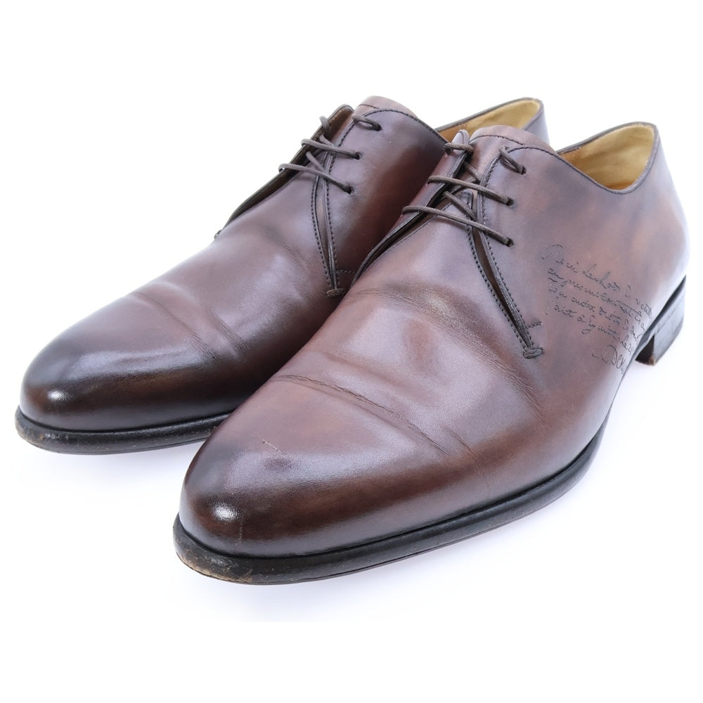 Berluti(ベルルッティ) カリグラフィ スクリット レザー レースアップ ドレス ビジネス シューズ ブラウン