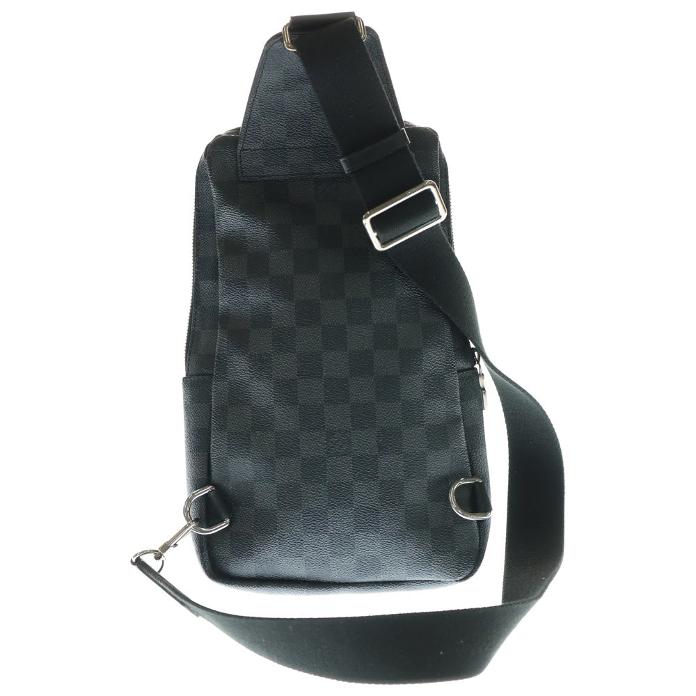 LOUIS VUITTON(ルイヴィトン) ダミエグラフィット アヴェニュースリングバッグ ウエストバッグ ボディバッグ ショルダーバッグ ブラック PVC N41719 シルバー金具