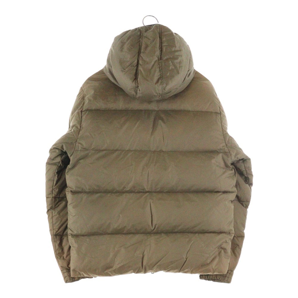 MONCLER(モンクレール) TISSU MATERIAL STOFF TESSUTO ロゴワッペン付フーデッドダウンジャケット ブルゾン ベージュ 042/091.41311-50