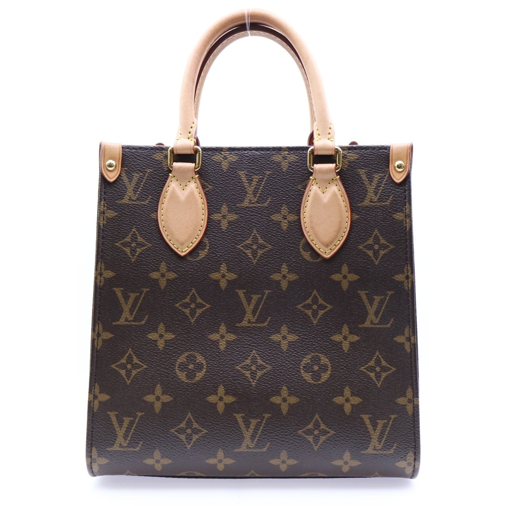 LOUIS VUITTON(ルイヴィトン) サックプラBB モノグラム PVC レザー 2WAY ハンド ショルダーバッグ ゴールド金具 ブラウン M45847