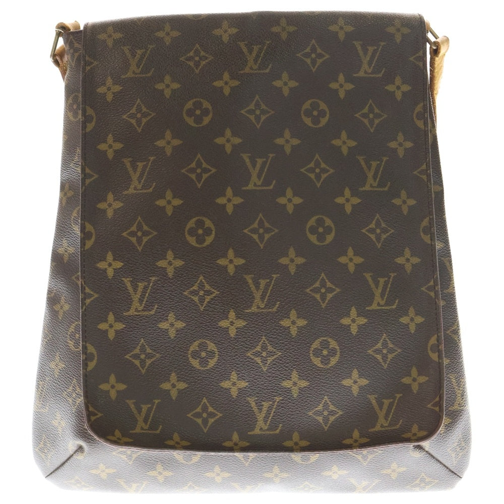 LOUIS VUITTON(ルイヴィトン) モノグラム ミュゼット ショルダーバッグ ブラウン PVCレザー M51256 ゴールド金具