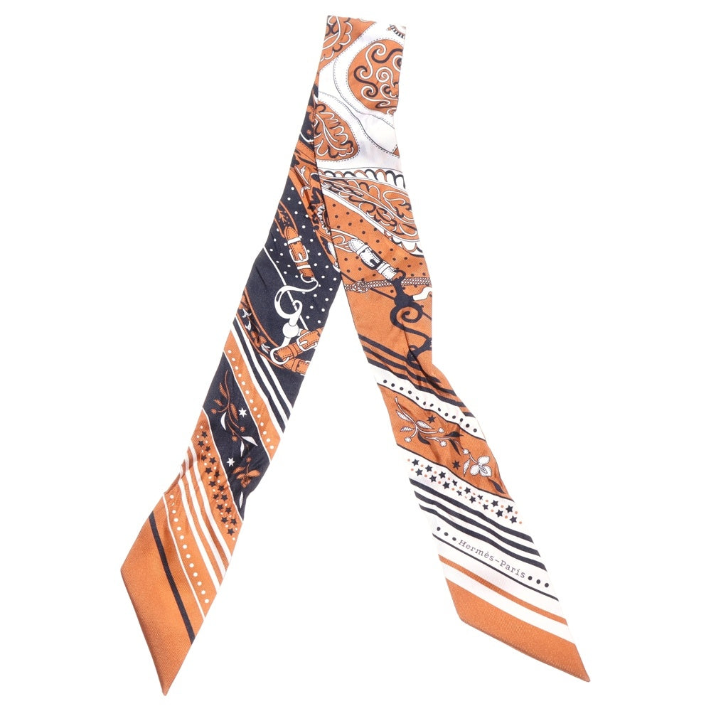HERMES(エルメス) ツイリー アマゾンの祭典 FESTIVAL DES AMAZONES シルクスカーフ ブラウン