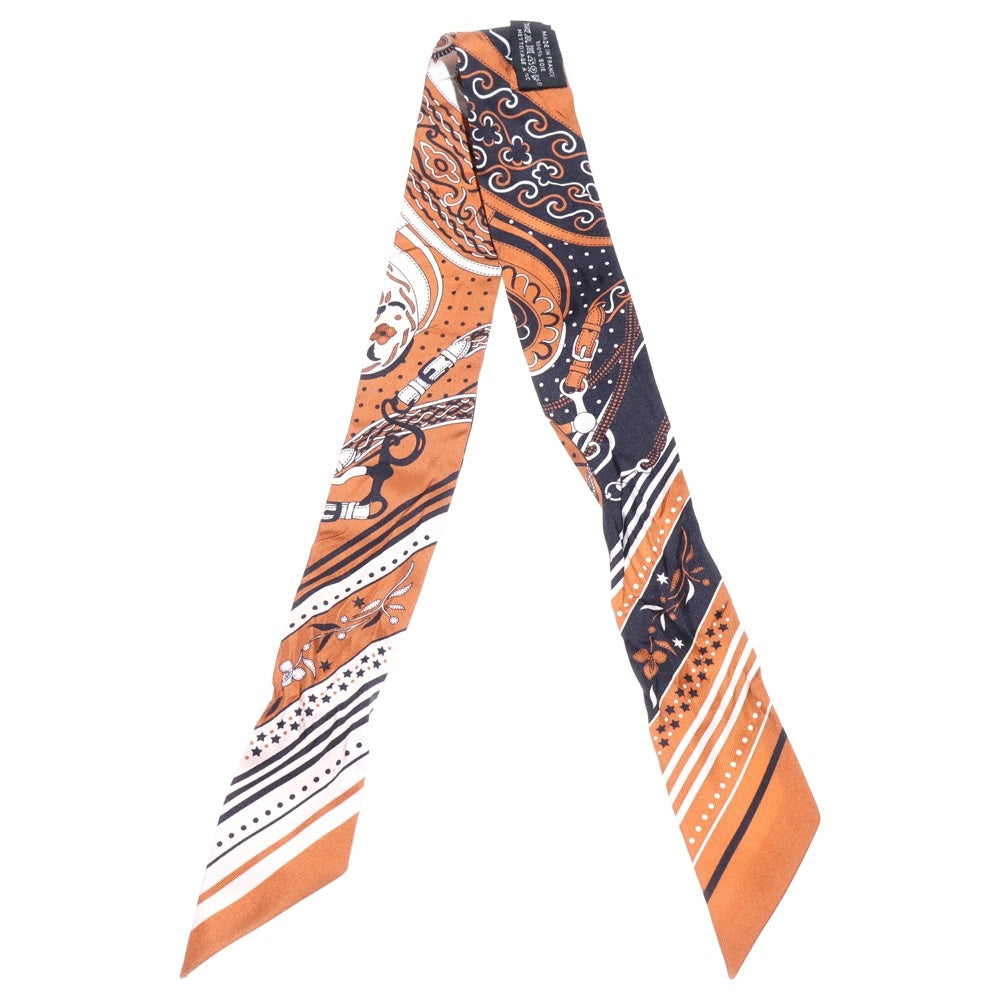 HERMES(エルメス) ツイリー アマゾンの祭典 FESTIVAL DES AMAZONES シルクスカーフ ブラウン