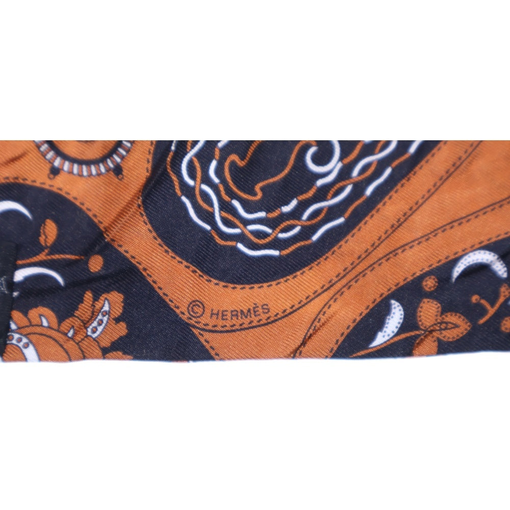 HERMES(エルメス) ツイリー アマゾンの祭典 FESTIVAL DES AMAZONES シルクスカーフ ブラウン
