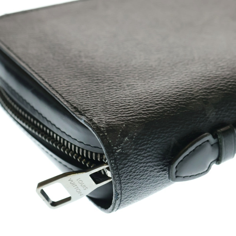 LOUIS VUITTON(ルイヴィトン) モノグラムエクリプス ジッピーXL ラウンドジップ長財布 ロングウォレット カードケース ブラック PVC M61698 シルバー金具