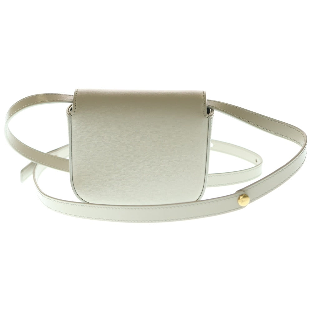 CELINE(セリーヌ) ミニトリオンフ ショルダーバッグ ミニバッグ アイボリー レザー ゴールド金具