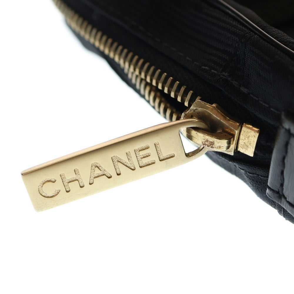CHANEL(シャネル) ニュートラベルライン ショルダーポシェット ショルダーバッグ ミニバッグ ブラック ナイロン 7989946 ゴールド金具
