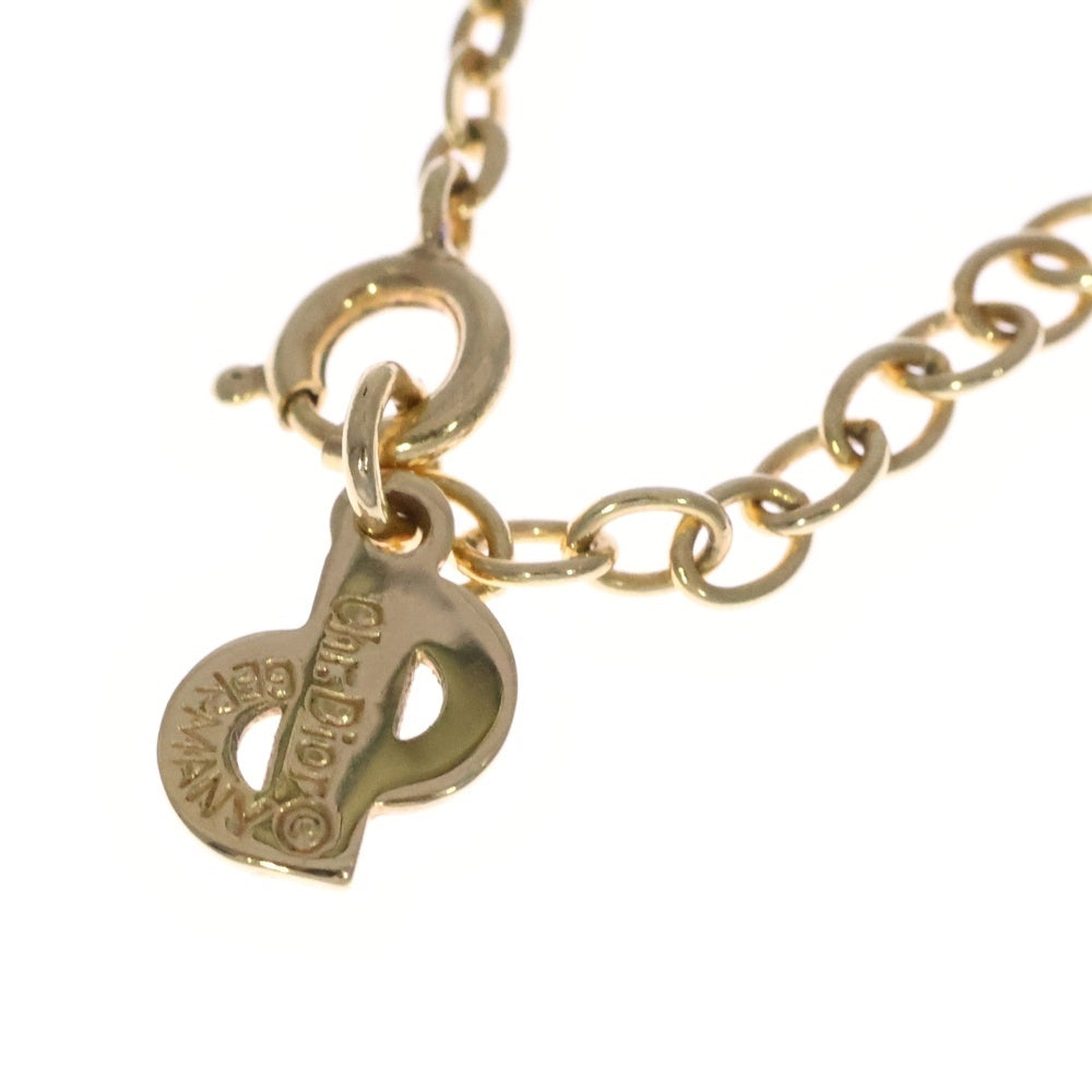 Christian Dior(クリスチャンディオール) CDロゴ サークルロゴ ネックレス ペンダント チェーン ゴールド GP