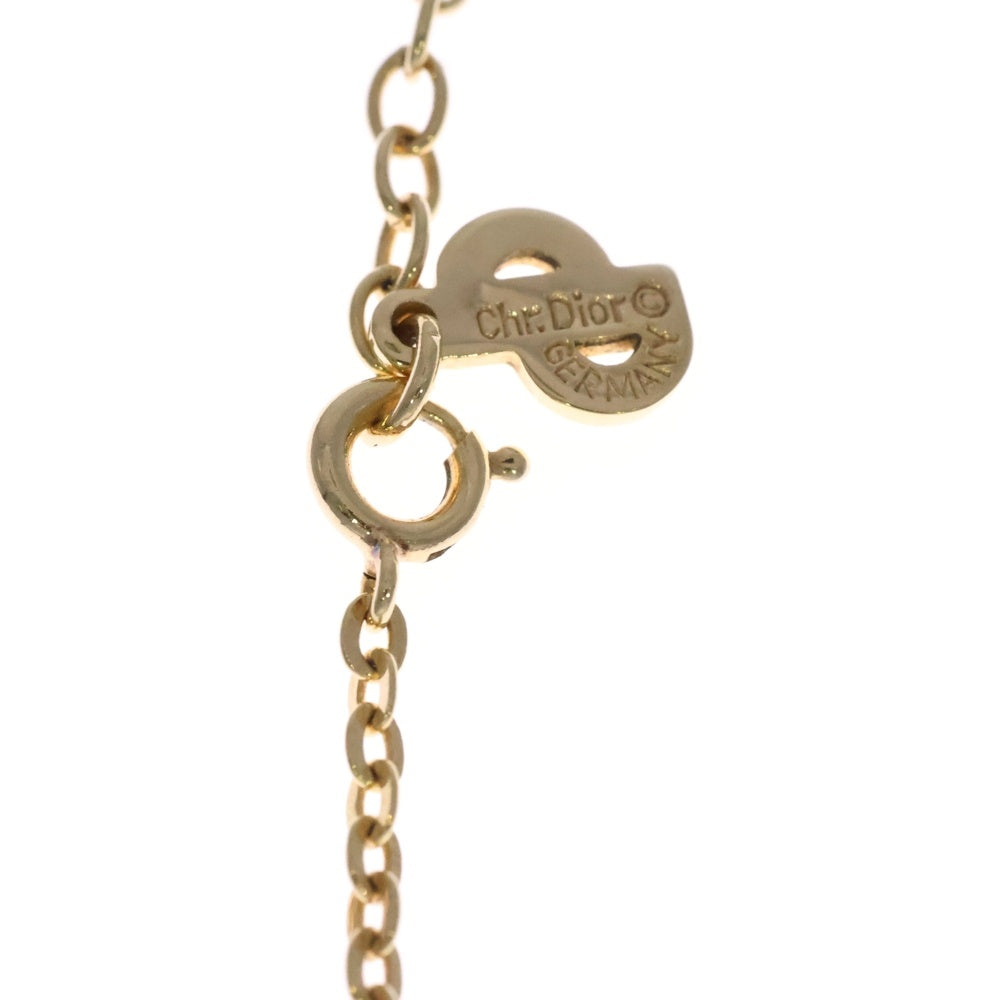 Christian Dior(クリスチャンディオール) CDロゴ サークルロゴ ネックレス ペンダント チェーン ゴールド GP
