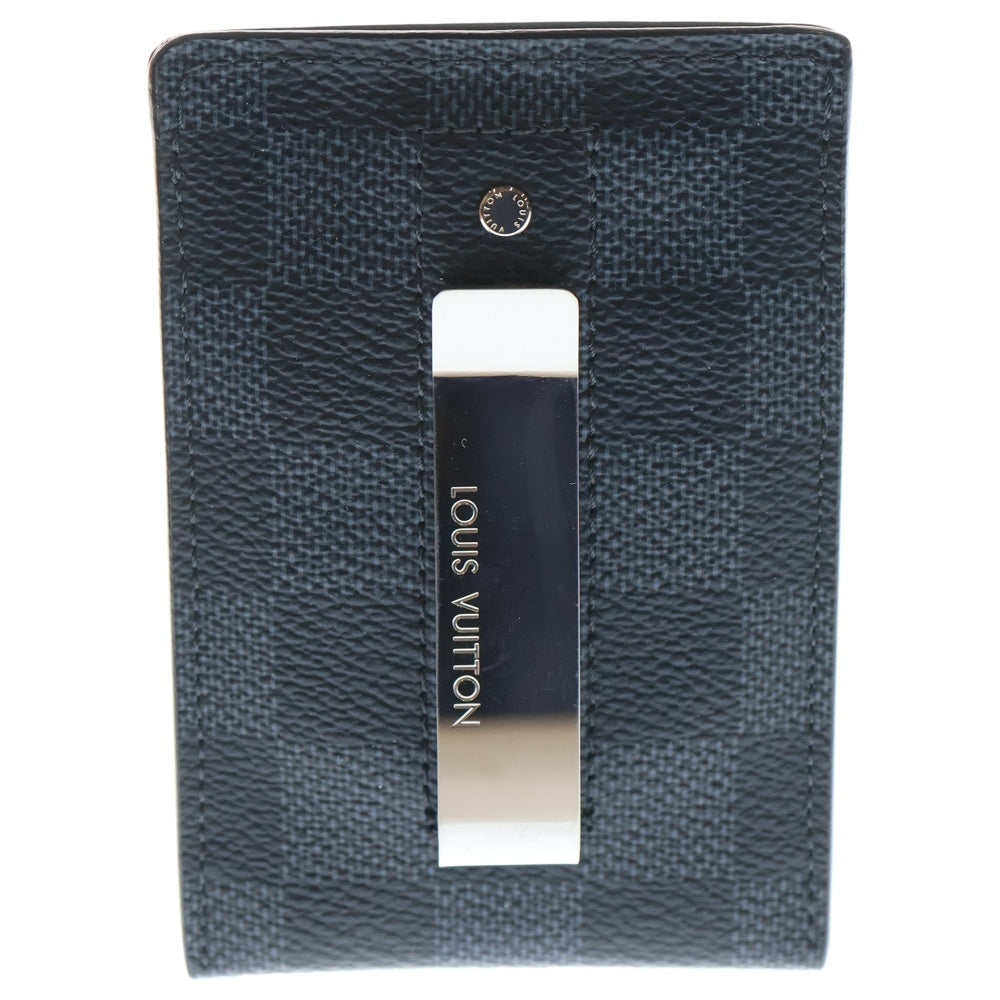 LOUIS VUITTON(ルイヴィトン) ダミエ・コバルト ポルトカントパンス クリップ パスケース ブラック PVC N63217 レディース