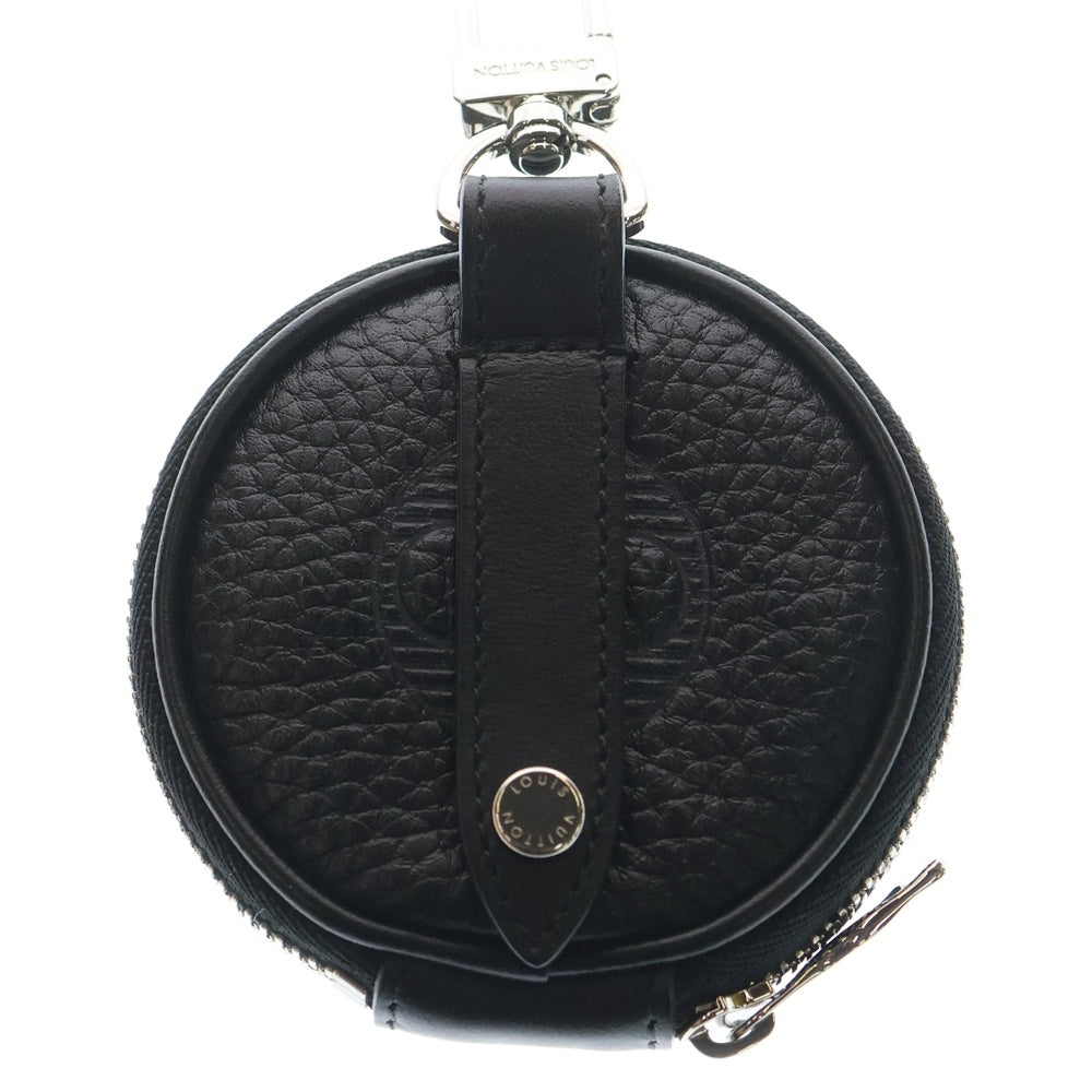 LOUIS VUITTON(ルイヴィトン) ポルトクレ ラウンド チャームポーチ ブラック レザー MP2860