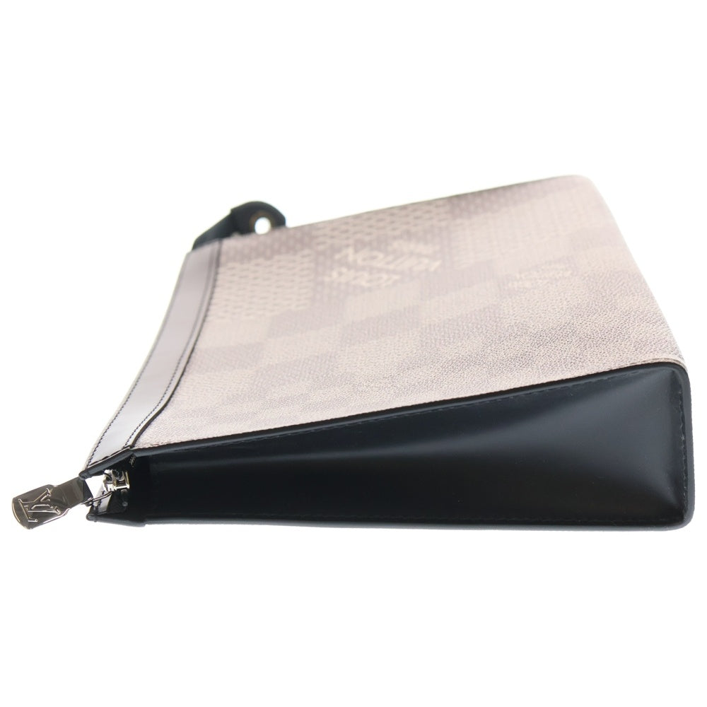 LOUIS VUITTON(ルイヴィトン) ダミエ・グラフィット3D ポシェット・ヴォワヤージュMM クラッチバッグ アンタークティカ PVCレザー N60443