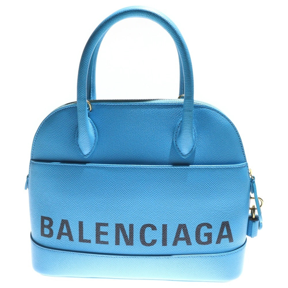 BALENCIAGA(バレンシアガ) ウィルトップハンドル 2WAY ハンドバッグ ショルダーバッグ ブルー レザー 518873