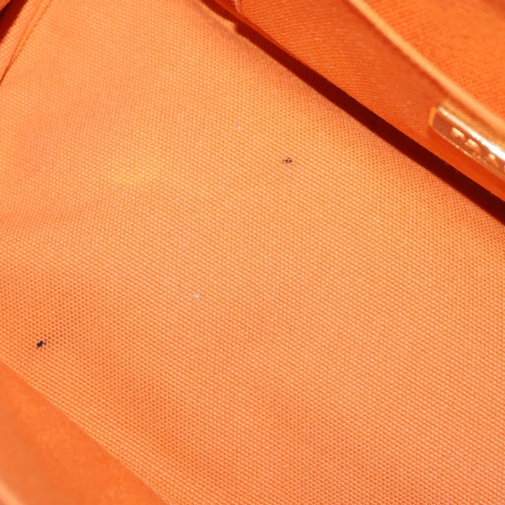 PRADA(プラダ) カナパ ハンドバッグ ミニトートバッグ オレンジ キャンバス