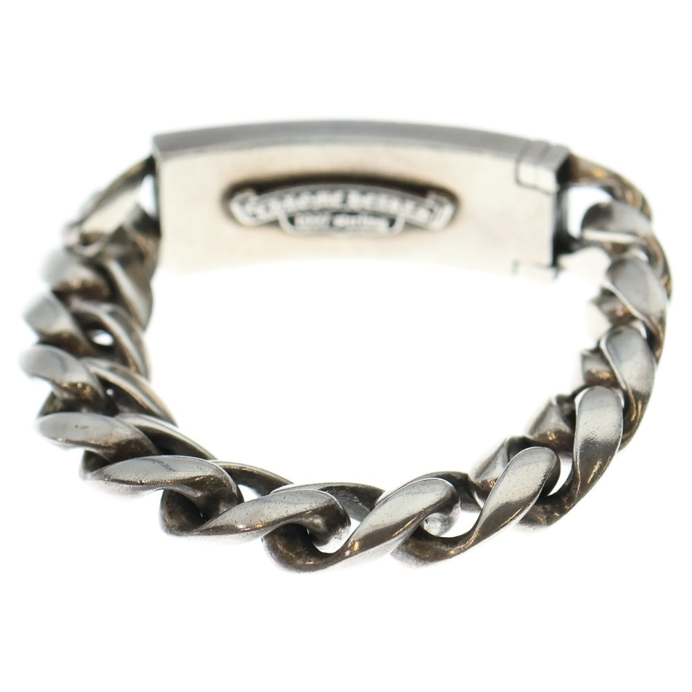 CHROME HEARTS(クロムハーツ) ID FLORAL CRS フローラルクロスIDクラシックリンク クリップ ブレスレット シルバー BCA163