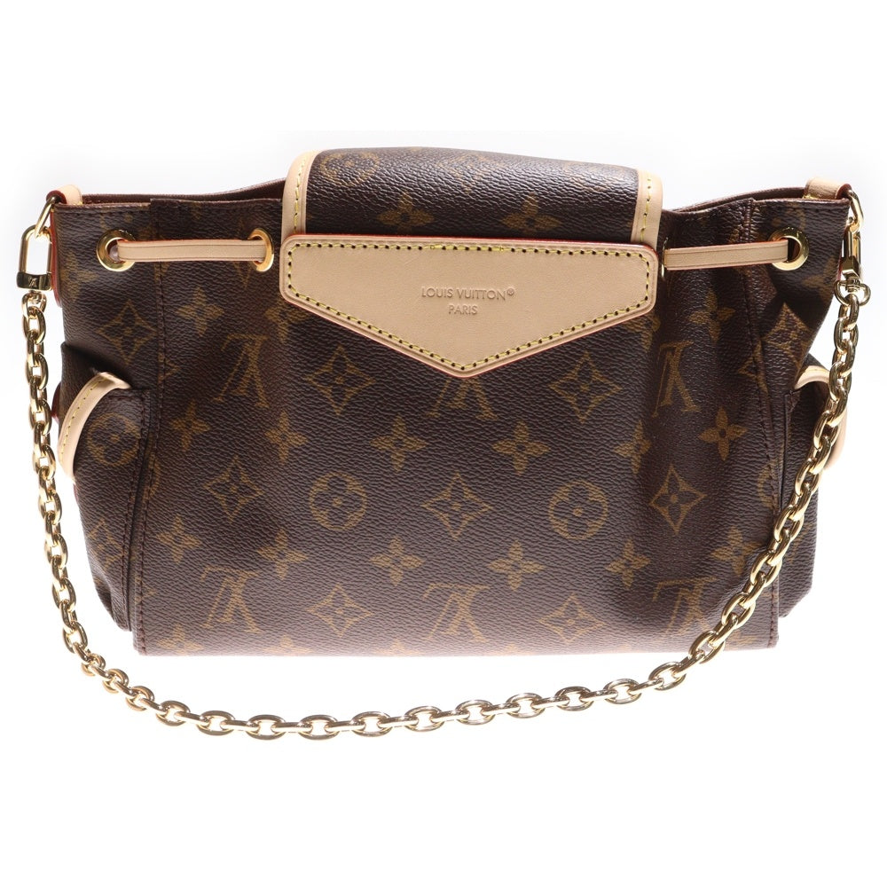 LOUIS VUITTON(ルイヴィトン) モノグラム オデッセイPM ショルダーバッグ チェーンバッグ ブラウン レザー×PVC M25085 ゴールド金具