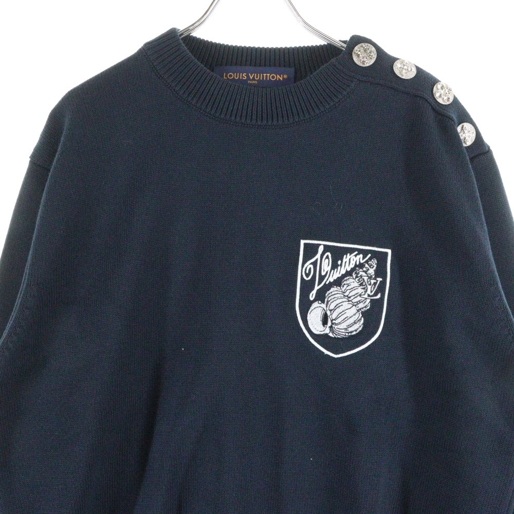 LOUIS VUITTON(ルイヴィトン) 24AW エンブレム ロゴ刺繍 ビジュー