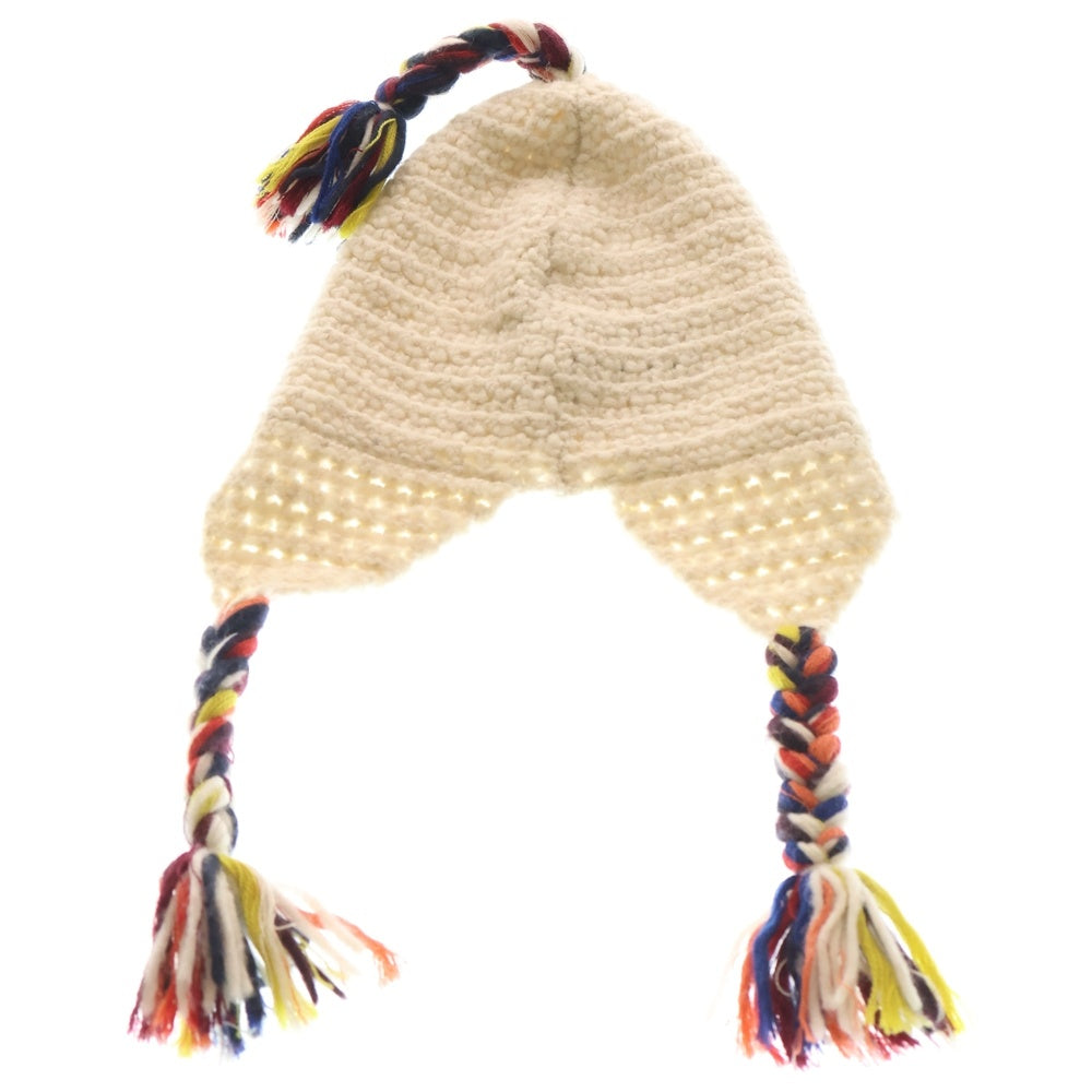 GUCCI(グッチ) ニット キャップ ホワイト アルパカ ウール レディース