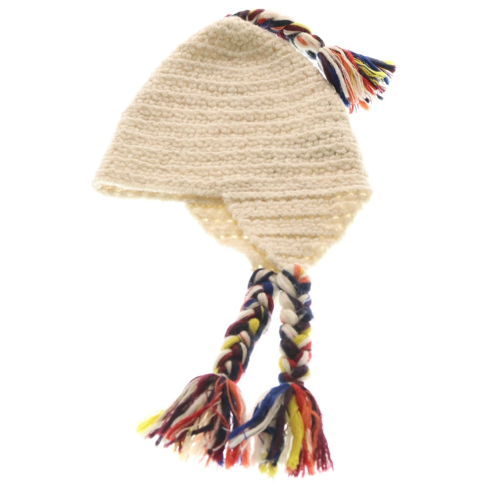 GUCCI(グッチ) ニット キャップ ホワイト アルパカ ウール レディース