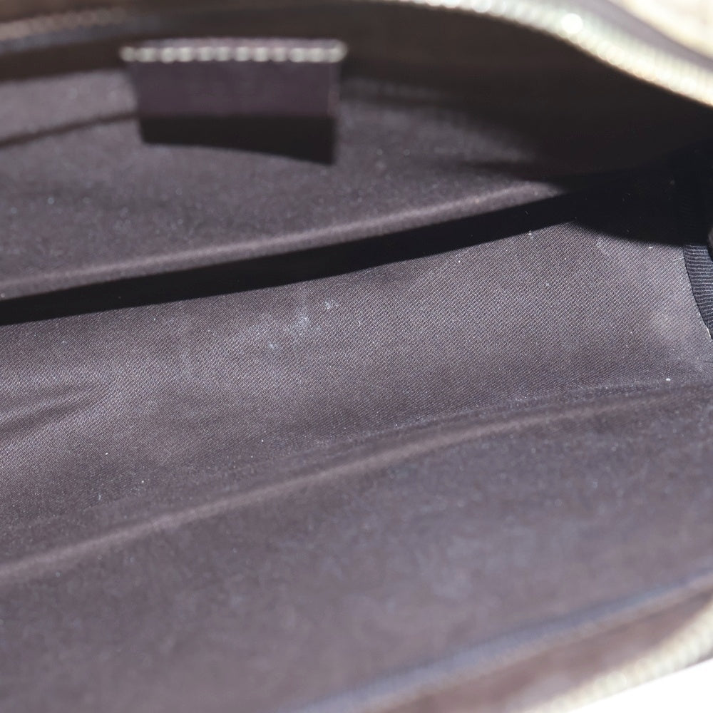 GUCCI(グッチ) GGスプリーム クラッチバッグ セカンドバッグ ベージュ PVC×レザー 201755