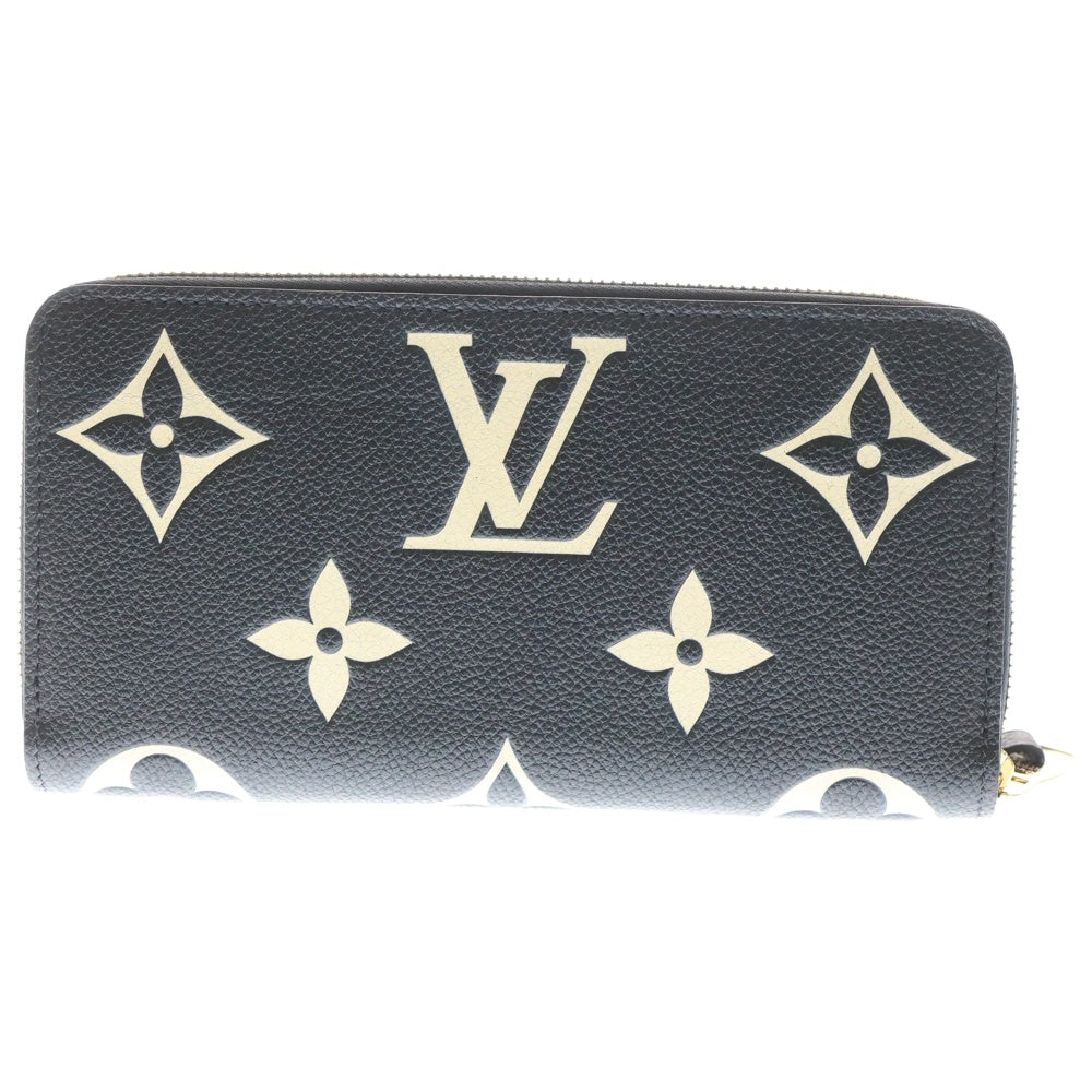LOUIS VUITTON(ルイヴィトン) モノグラムアンプラント ジッピーウォレット 長財布 ブラック レザー RFID M80481