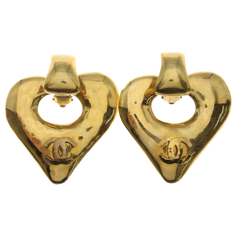 CHANEL(シャネル) ココマーク ハートモチーフ イヤリング GP ヴィンテージ 93P