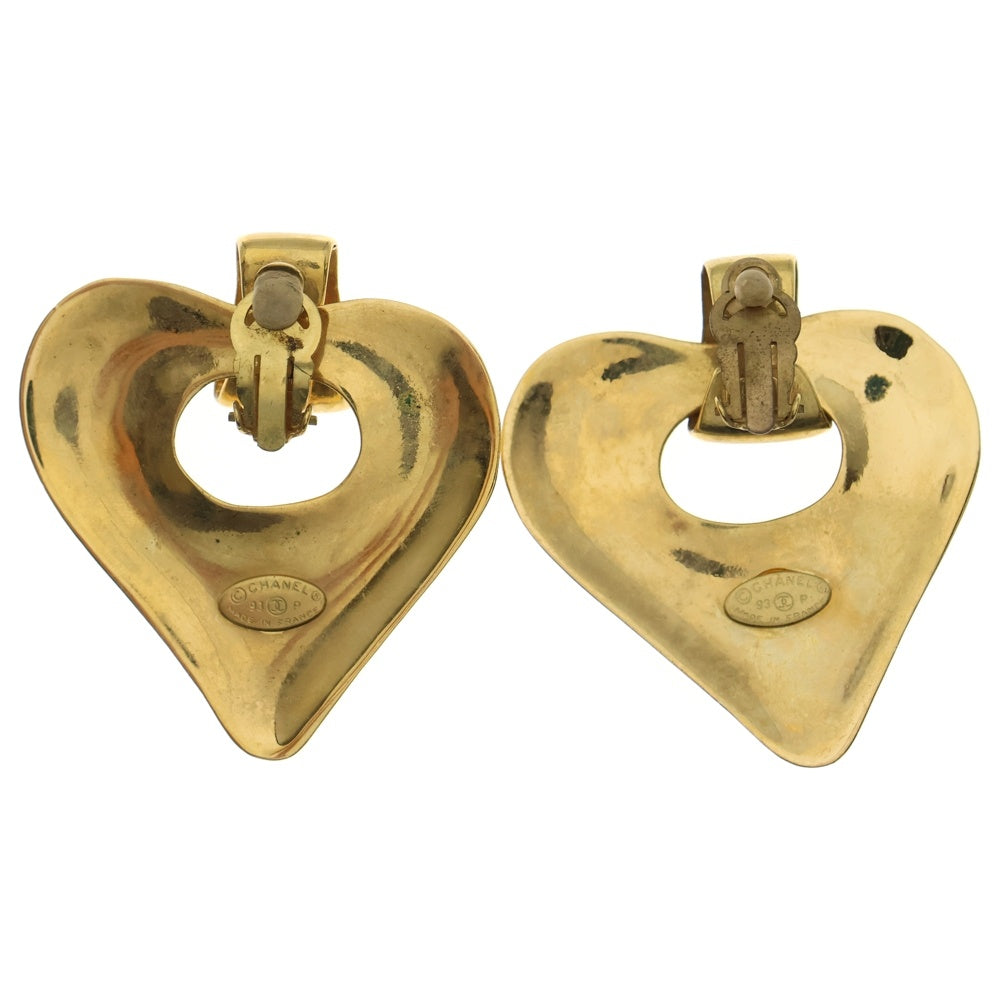 CHANEL(シャネル) ココマーク ハートモチーフ イヤリング GP ヴィンテージ 93P