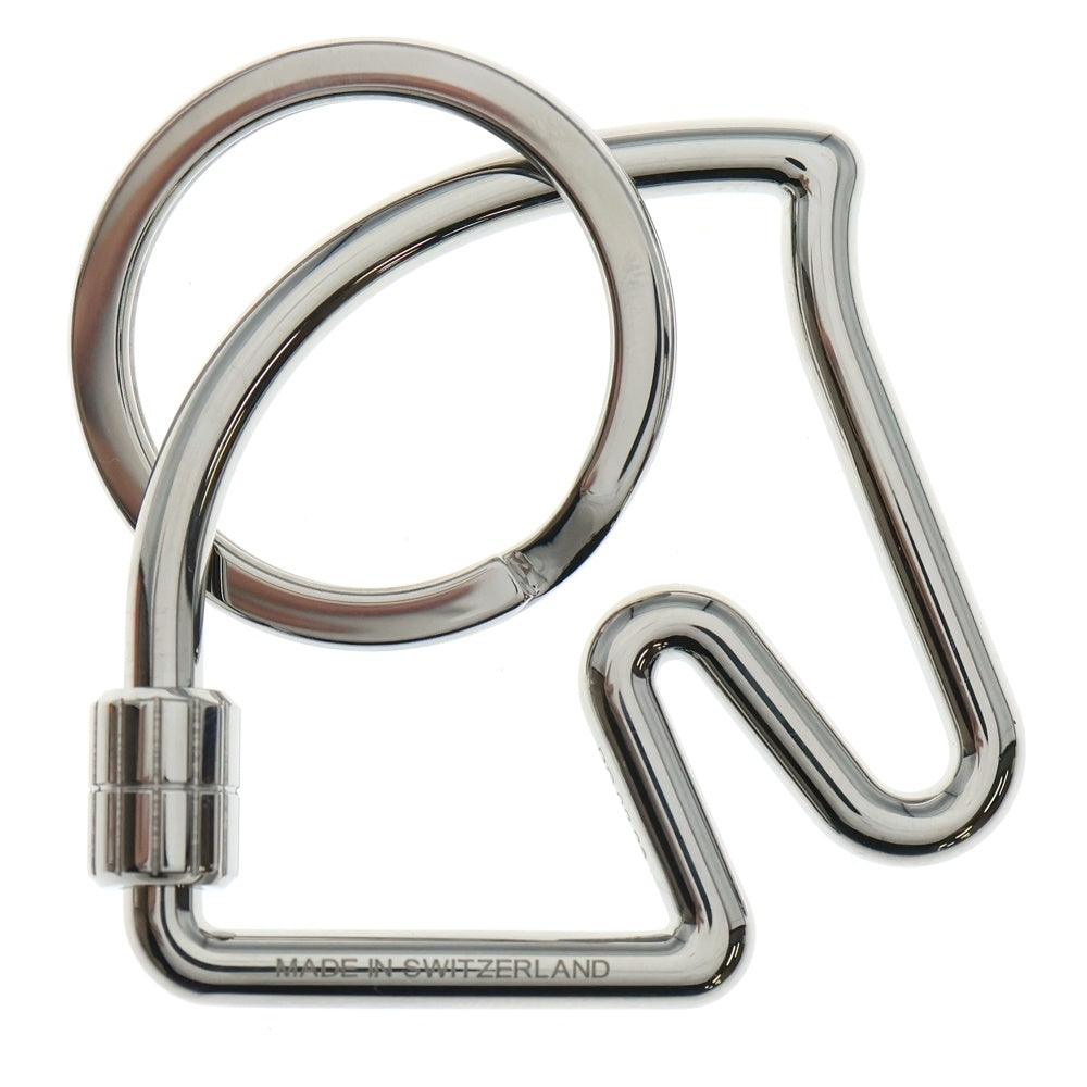 HERMES(エルメス) シュヴァル キーホルダー チャーム シルバー メタル