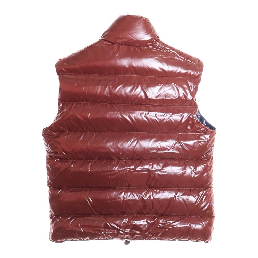 MONCLER(モンクレール) 16AW TIB チブ ワッペンロゴ スタンドカラー ジップアップ ダウンベスト ボルドー B20914335005 68950