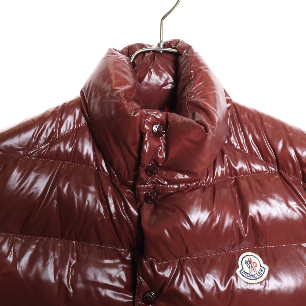 MONCLER(モンクレール) 16AW TIB チブ ワッペンロゴ スタンドカラー ジップアップ ダウンベスト ボルドー B20914335005 68950