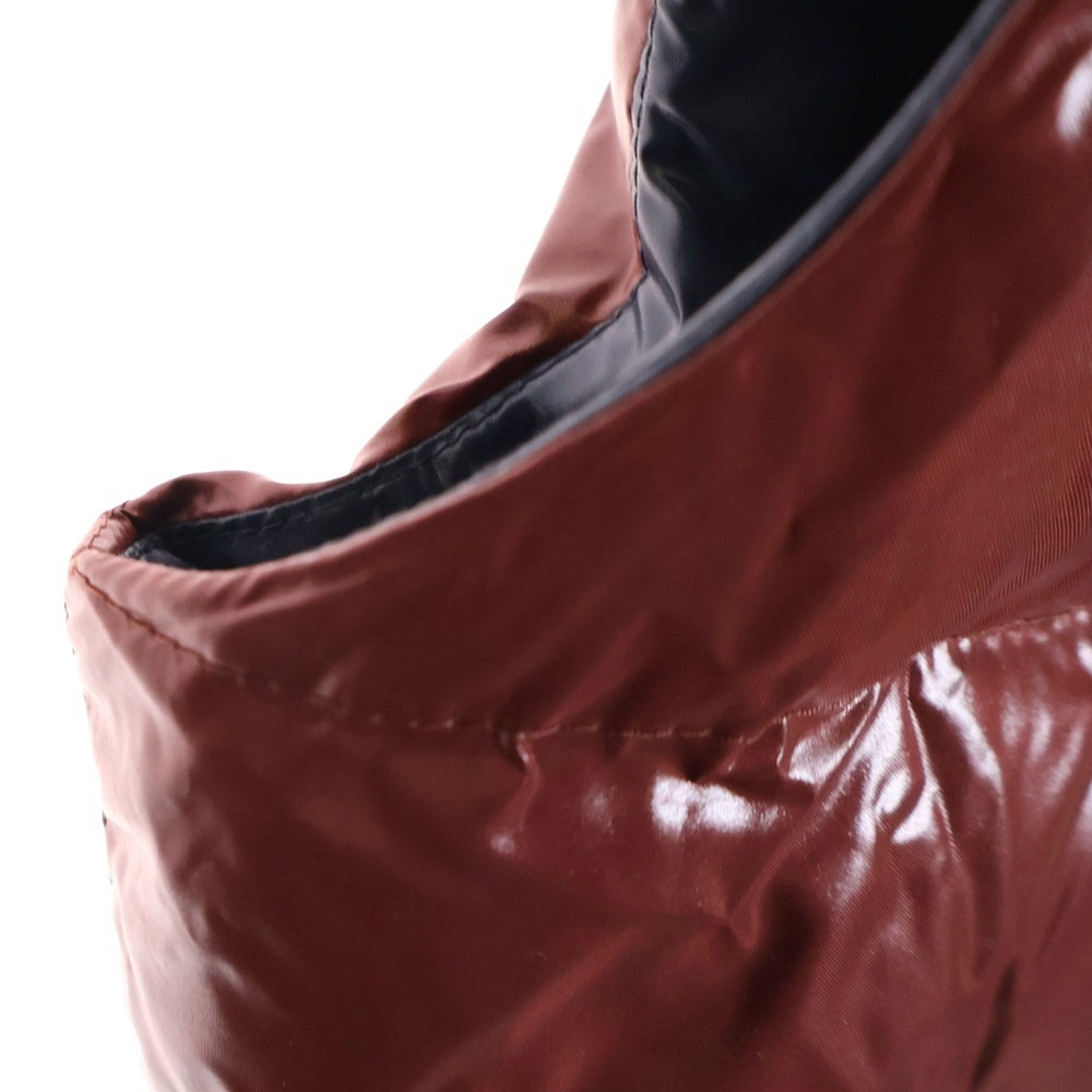 MONCLER(モンクレール) 16AW TIB チブ ワッペンロゴ スタンドカラー ジップアップ ダウンベスト ボルドー B20914335005 68950