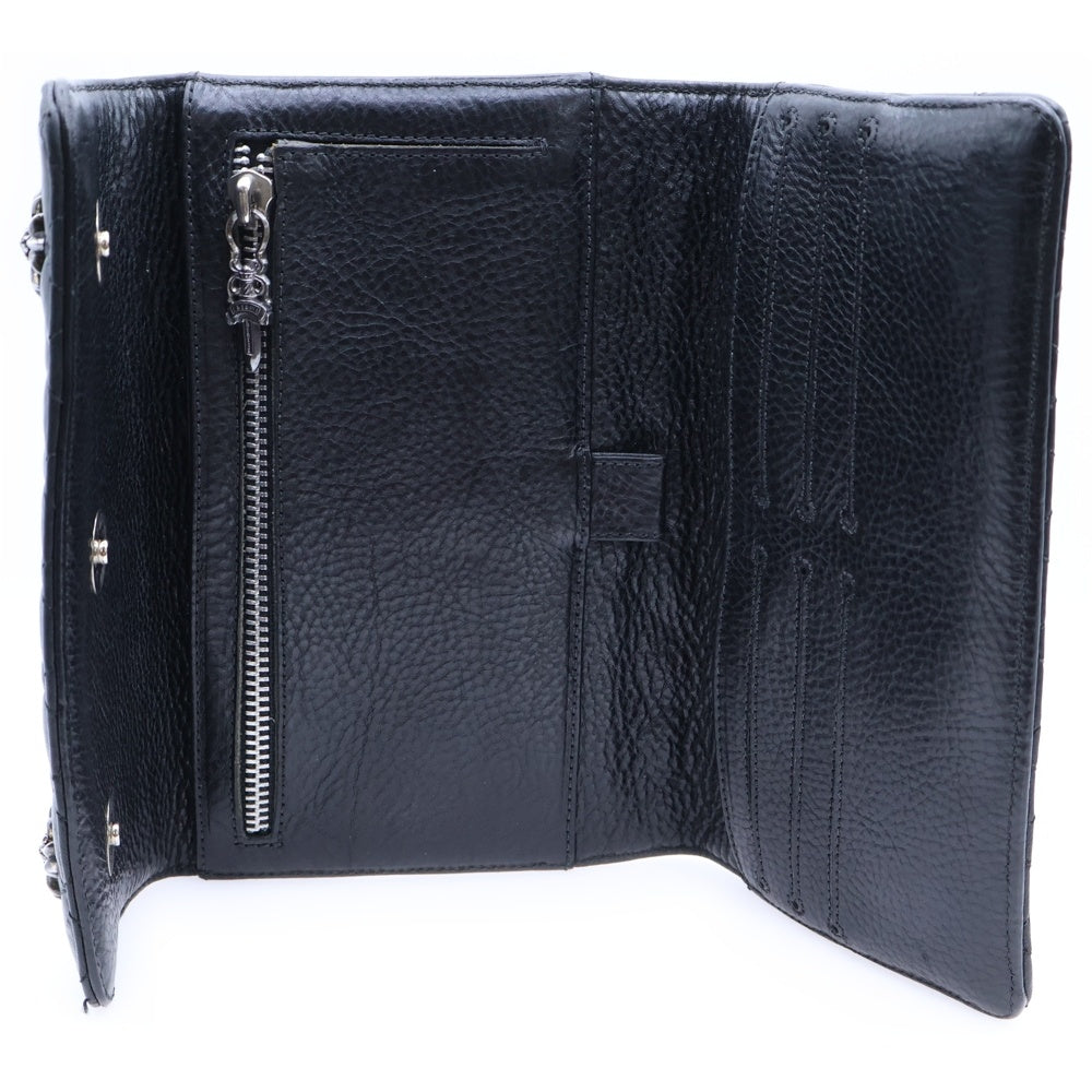 Chrome Hearts キルティング長財布 ブラック Chrome Hearts キルティング長財布 ブラック クロムハーツ 財布