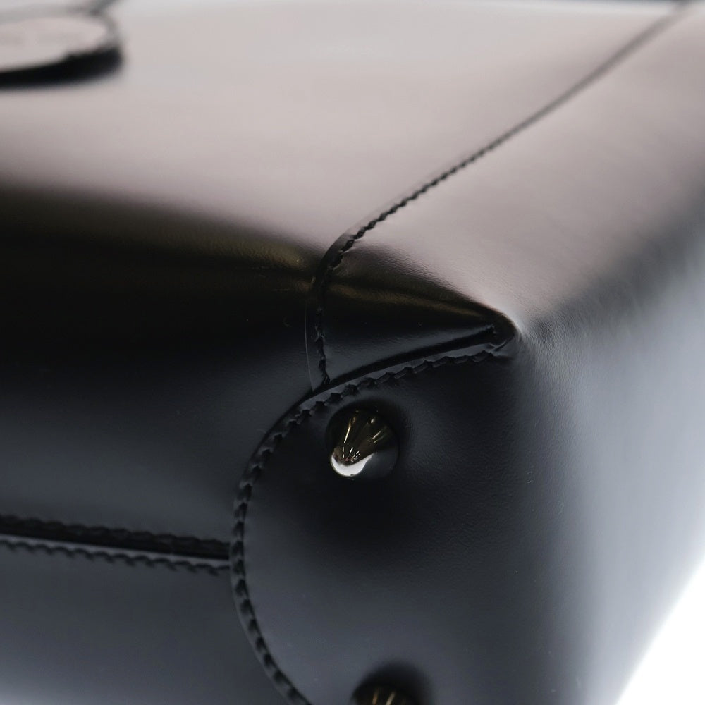 DIOR(ディオール) マリスパール ロゴ刻印レザーハンドバッグ ブラック レディース