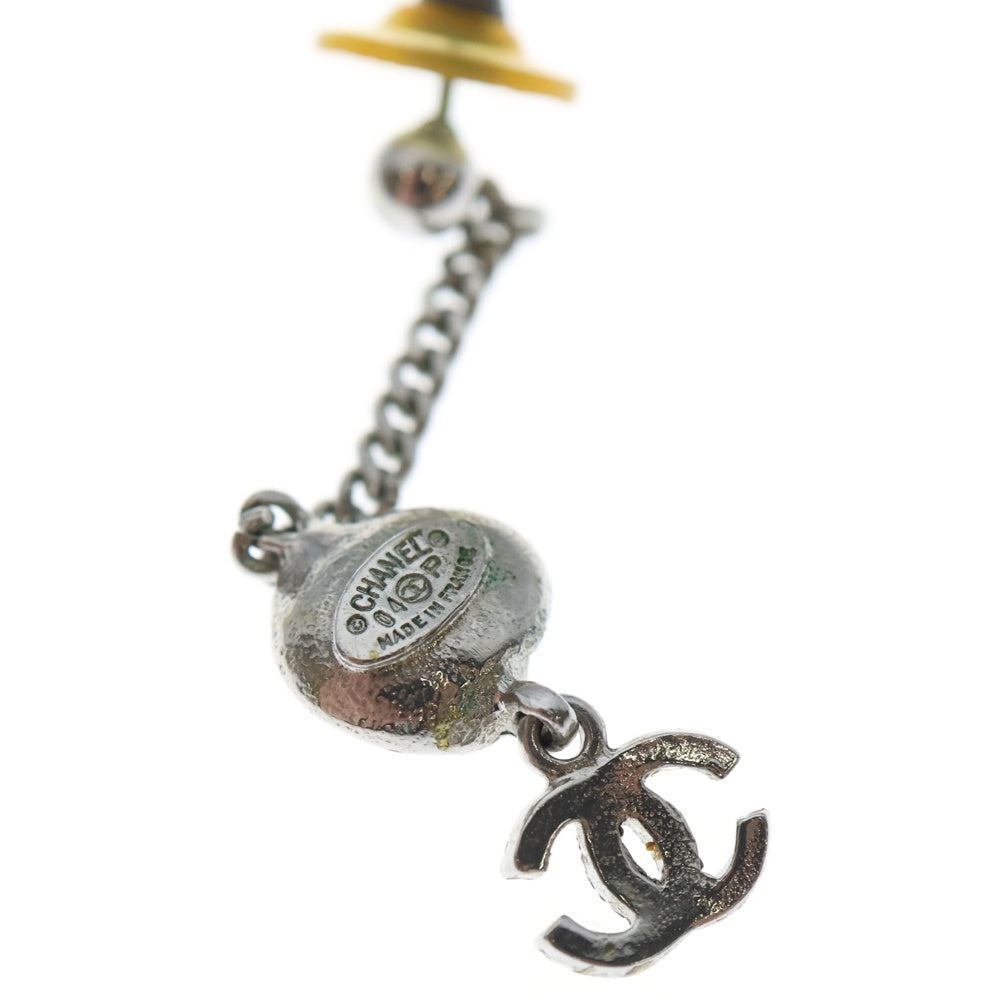 CHANEL(シャネル) ココマーク カメリア フラワーモチーフ ピアス ピンクベージュ シルバー 04P レディース
