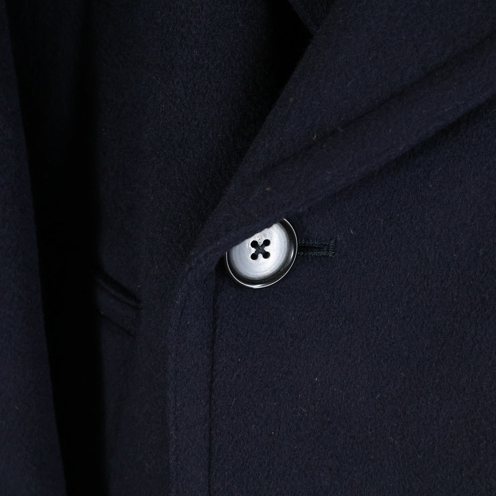 HERMES(エルメス) ラムレザートリム カシミヤ メルトン ダブルブレスト