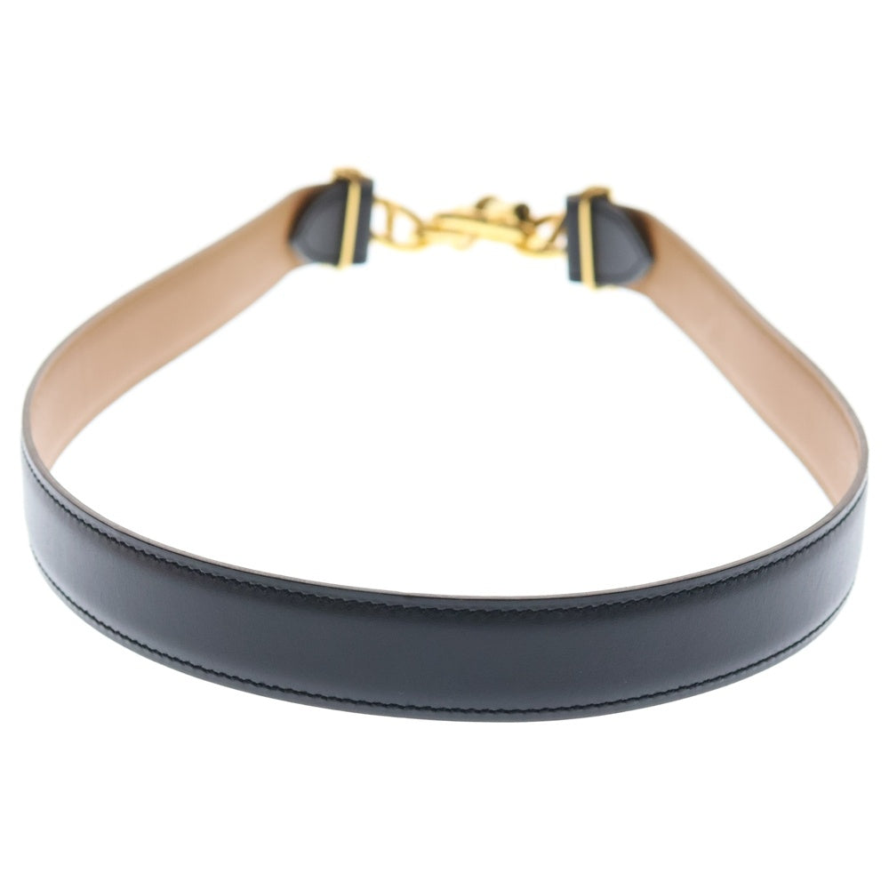 HERMES(エルメス) シェーヌダンクル バックル リバーシブル レザー ベルト ゴールド金具 ブラック/ブラウン □A刻印