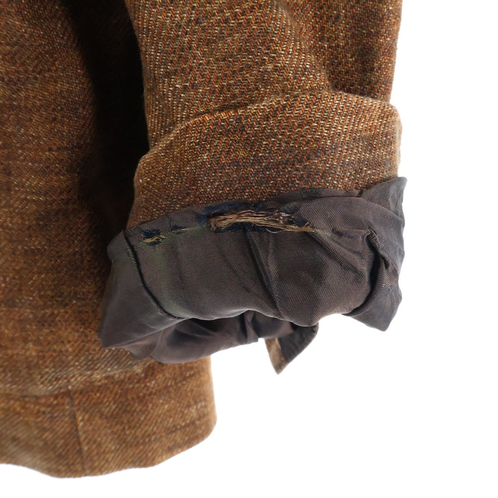 TAGLIATORE(タリアトーレ) MONTECARLOモンテカルロ ラペルピン リネン 2B テーラードジャケット ブラウン 1SMC22K