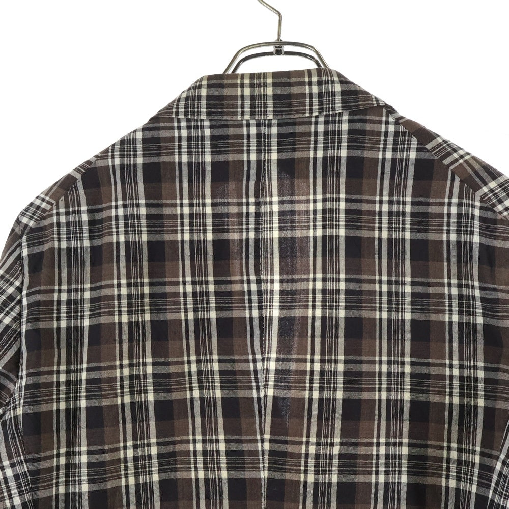 TAGLIATORE(タリアトーレ) チェック総柄 ウール ラペルピン 2B