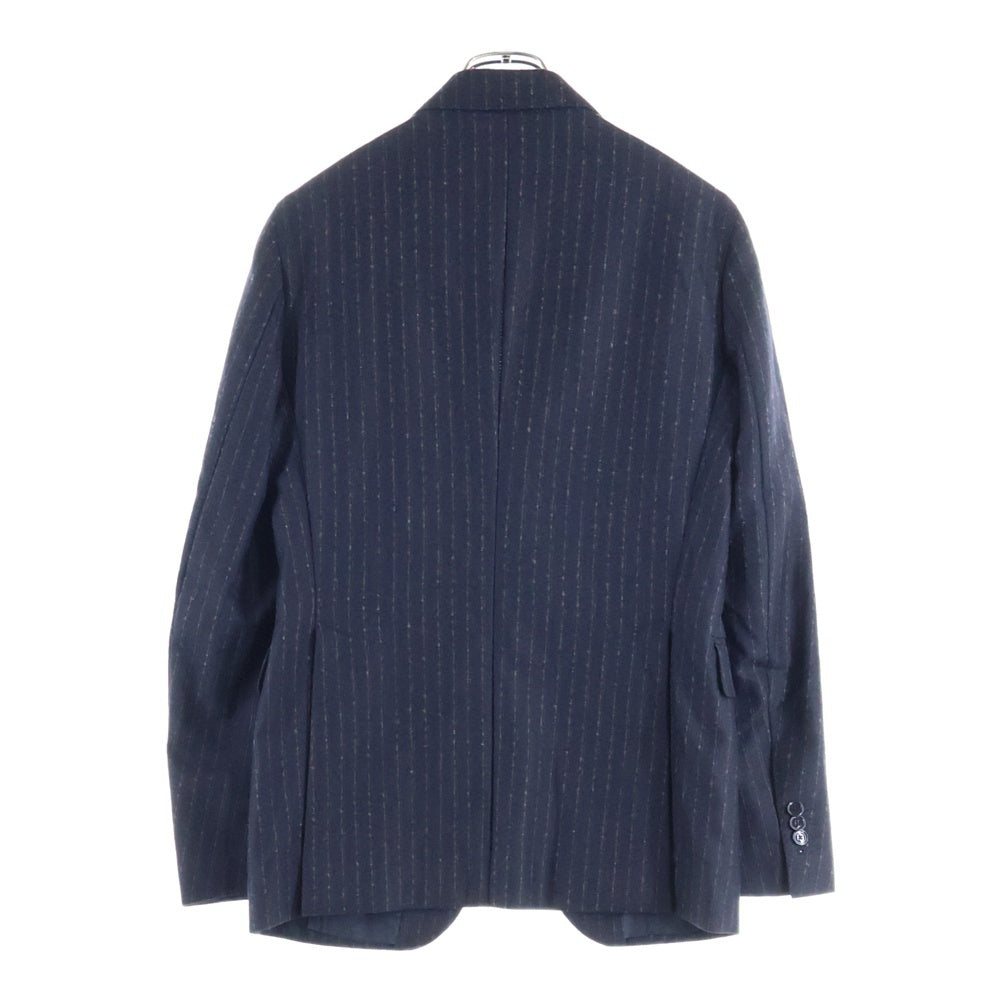 TAGLIATORE(タリアトーレ) ストライプ総柄 ラペルピン ウール 2B