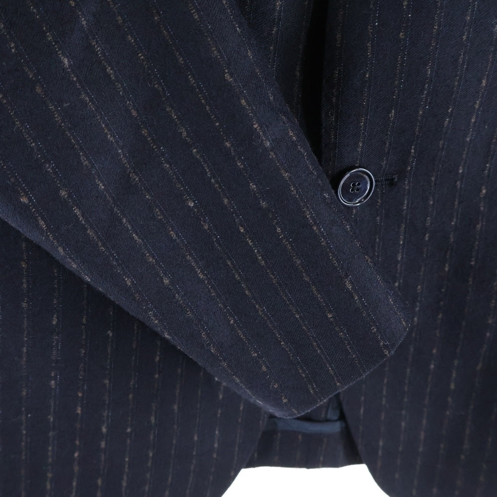 TAGLIATORE(タリアトーレ) ストライプ総柄 ラペルピン ウール 2B