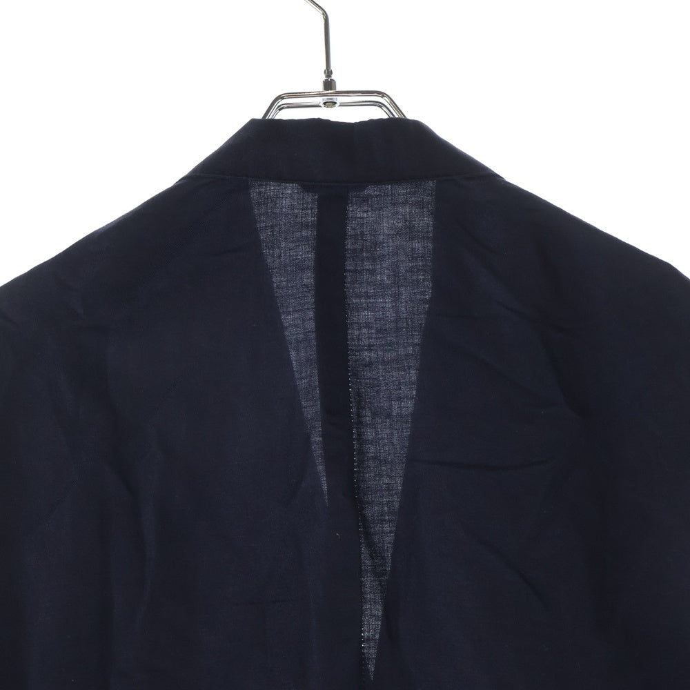 De Petrillo(デ ペトリロ) リネン コットン 3B テーラードジャケット ネイビー