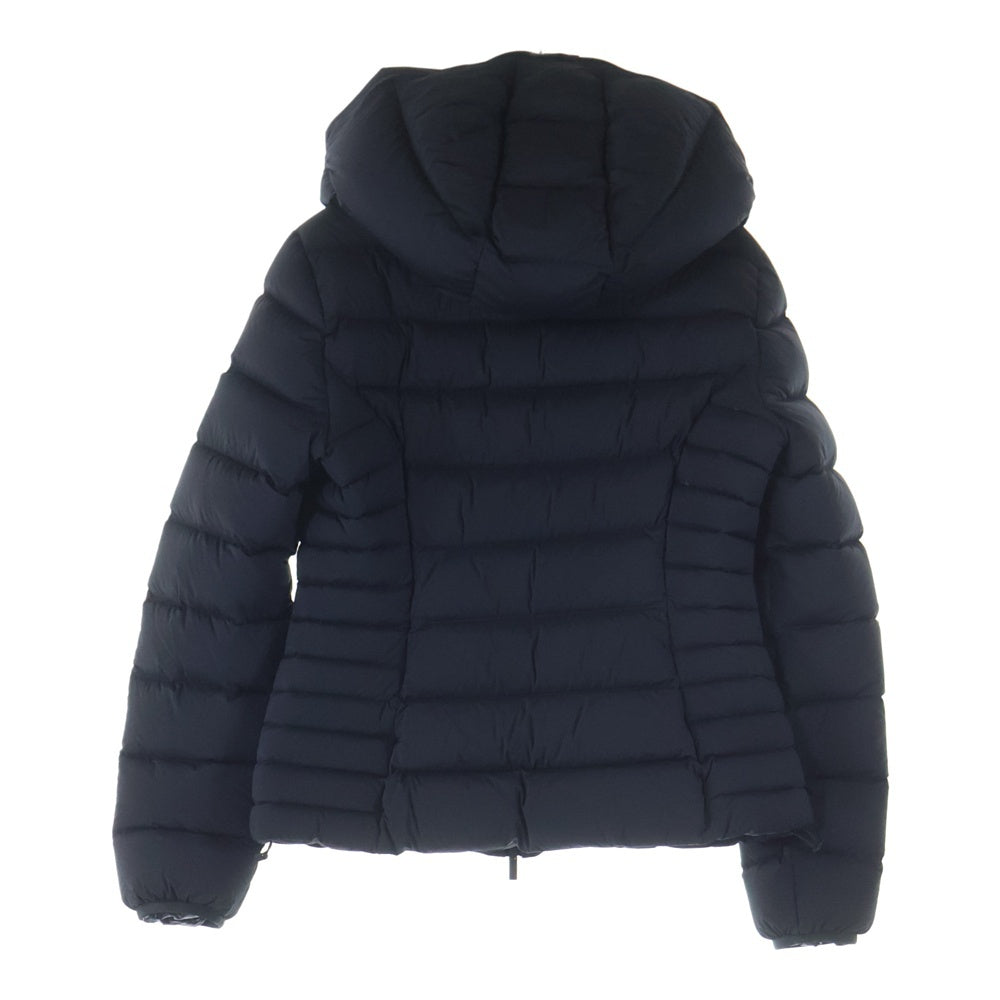 MONCLER(モンクレール) 20AW BROUEL ブロエル ラバーワッペン ロゴプリント フーデッド ジップアップ ダウンジャケット ブラック F20931B51200 C0064 レディース