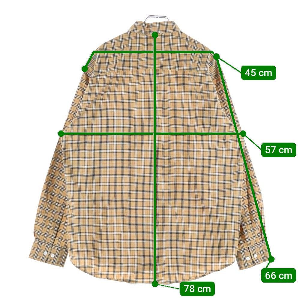 BURBERRY(バーバリー) ノバチェック総柄 ボタンダウン 長袖シャツ